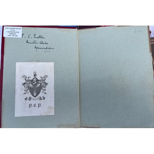 1216 - Miscellaneous C20 leather spined books including Tuck, Wing Commander Robert Stanford. 
Facsimile Fl... 