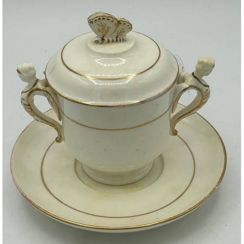 171 - A group of mainly Spode early 19th century porcelain, c. 1810-20. Toi include: a blue and white tran... 