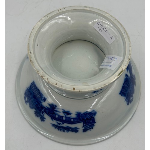 182 - A group of early 19th century blue and white transfer-printed bowls and one later Booths example, c.... 