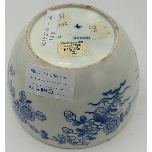 187 - A group of early 19th century blue and white transfer-printed wares, c. 1800-10. To include: a Spode... 