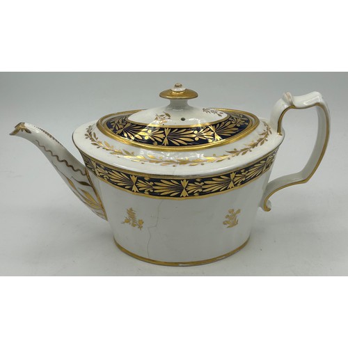 191 - A group of mostly early 19th century Spode teapots, c. 1820. Together with a Copeland Queen Victoria... 