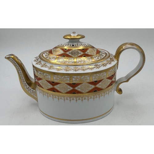 191 - A group of mostly early 19th century Spode teapots, c. 1820. Together with a Copeland Queen Victoria... 