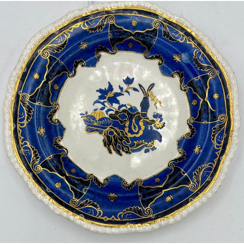 192 - A group of early 19th century blue and white transfer-printed and hand-painted Spode wares, either i... 