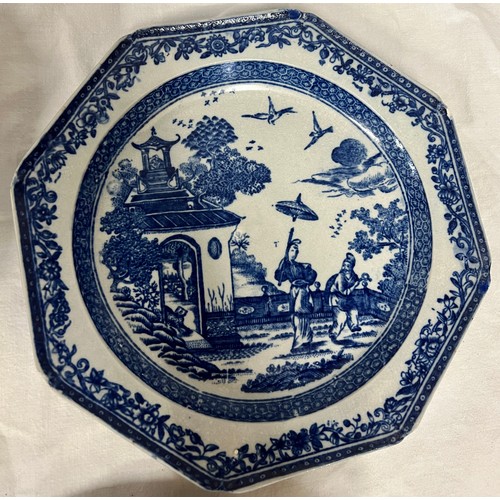 193 - A group of early 19th century blue and white transfer-printed plates, c. 1800-10. To include: Violin... 