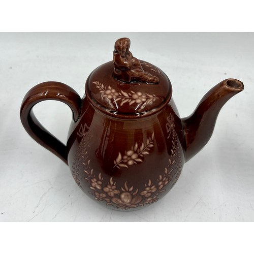 200 - A group of mainly early 19th century brown glazed and other similar wares, c. 1820-40. To include: f... 