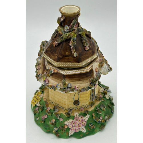 205 - A group of early 19th century Spode wares, c. 1820. To include an incense burner modelled as a cotta... 