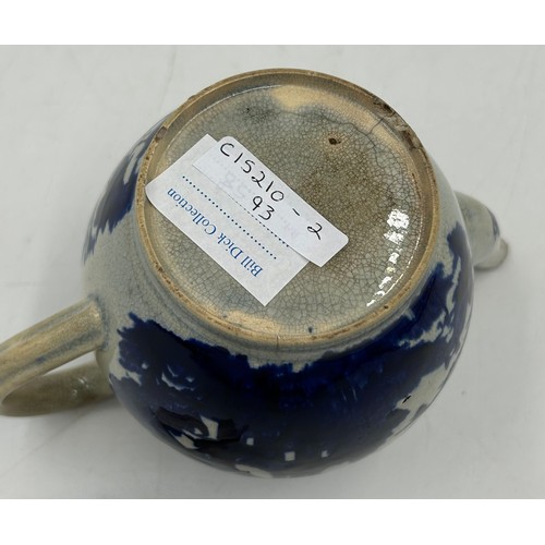 218 - A group of early 19th century blue and white transfer-printed chinoiserie pattern teapots, c. 1800. ... 