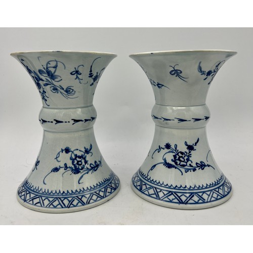 241 - A group of early 19th century hand-painted pearlware , c. 1810. To include: two vases, a moulded cro... 