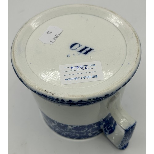 273 - An early 19th century Spode blue and white transfer-printed Rock pattern ewer, a Lucano tankard and ... 