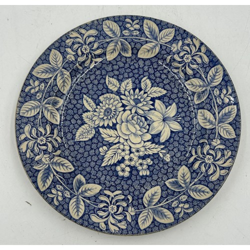 280 - A group of uncommon 19th century blue and white transfer-printed Spode wares, c. 1820. To include: C... 