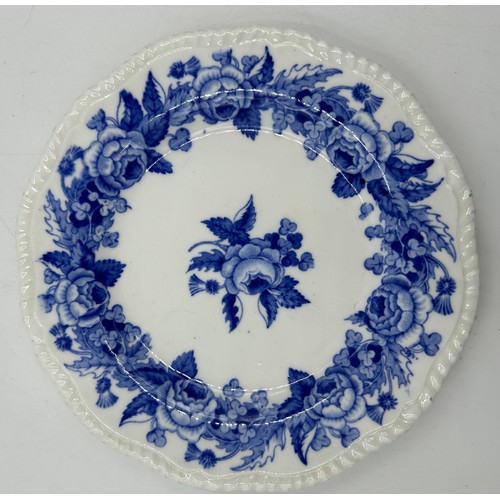 300 - A group of early 19th century blue and white transfer-printed Spode plates, c. 1820-30. To include: ... 