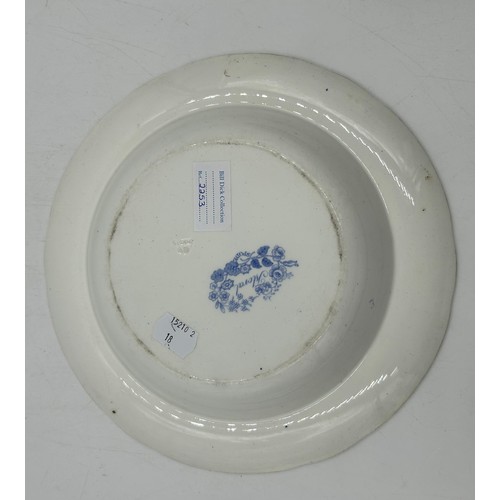 300 - A group of early 19th century blue and white transfer-printed Spode plates, c. 1820-30. To include: ... 