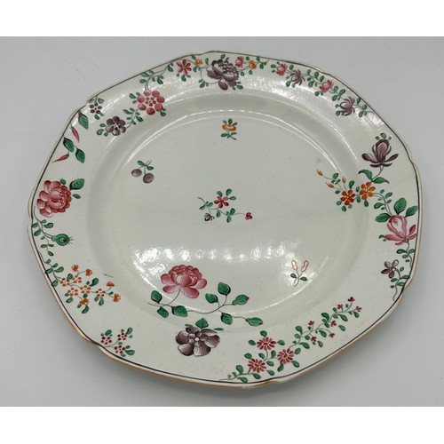 305 - A group of early 19th century Spode creamware and pearlware decorated plates, c. 1820. Largest: 25 c... 