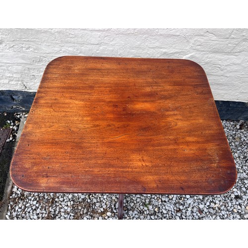 17 - A tiptop mahogany tripod table. 78 x 68cm x 75cm h.