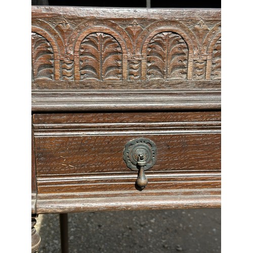 14 - A  17th/18thC oak bible box on stand. 96.5 h x 79.5 w x 52cm d.