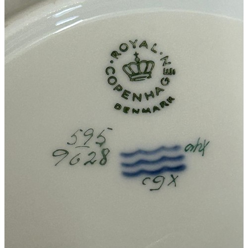 441 - Royal Copenhagen 'Golden Basket' pattern part dinner and breakfast service comprising meat plate 41c... 