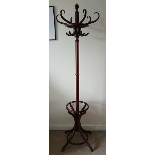 155 - A 19thC bentwood hat and coat stand.