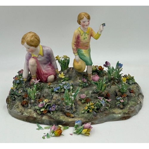 338 - A selection of ceramics to include 2 x Royal Worcester figurines modelled by James Hadley 'Sorrow' a... 