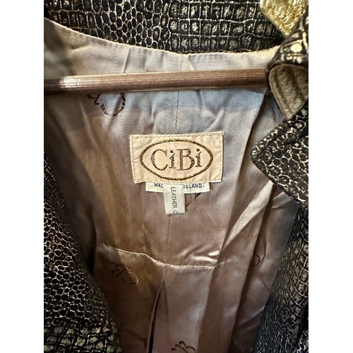 945 - A collection of CiBi vintage costume labelled made in England to include, a gold leather faux crocod... 