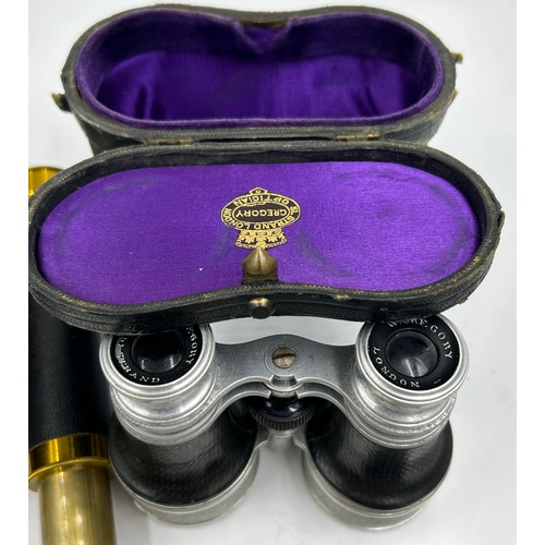 1353 - A miscellany to include 3 x binoculars, Carl Zeiss Jena, W. Gregory London binoculars, and another, ... 