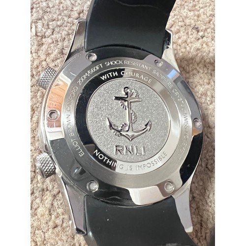 772 - An Elliot Brown Canford RNLI wristwatch. (proceeds to RNLI charity) Boxed.

Good working order, very... 