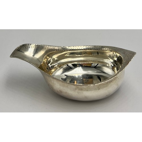 167 - A Hallmarked silver George III pap boat, London 1788, initialled and dated 1788 to base. 12cm l. Wei... 