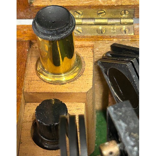 955 - Henry Hughes & Son Ltd cased sextant no 24733, in original fitted case with label to interior of lid... 