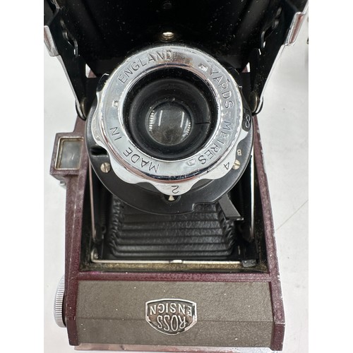 956 - Two Ensign cameras to include Focal Plane Roll Film Reflex aldis uno anastigmat F4.5 4 inch focus al... 