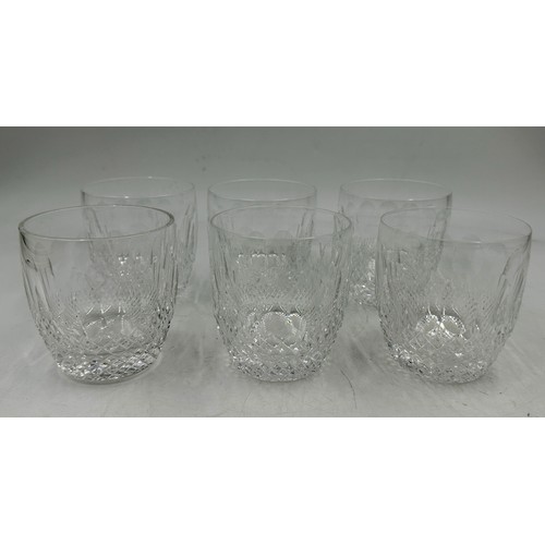 481 - A selection of Waterford Colleen pattern glasses comprising 6x hock glasses, 2x brandy glasses, 2x t... 