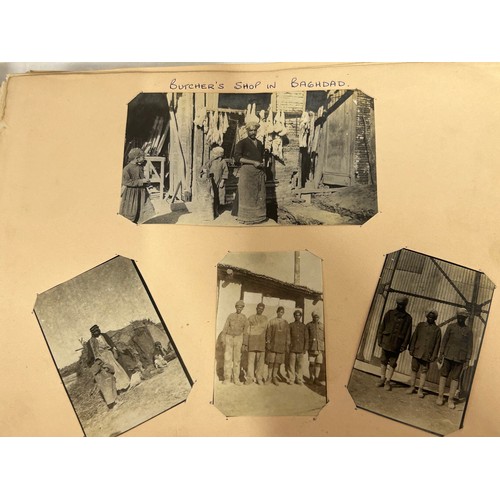 914 - An album containing photographs of Mesopotamia and India 1917-1919 to include Baghdad, Babylon, Mosu... 