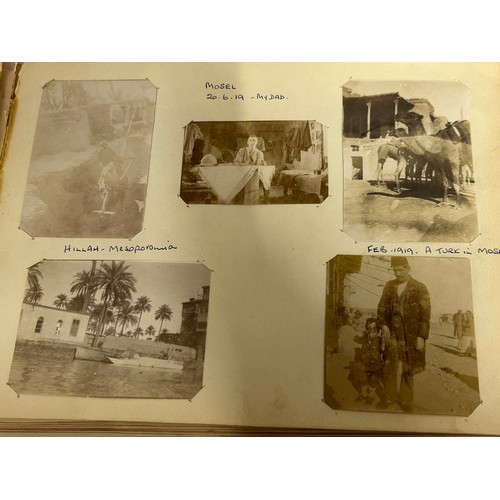 914 - An album containing photographs of Mesopotamia and India 1917-1919 to include Baghdad, Babylon, Mosu... 