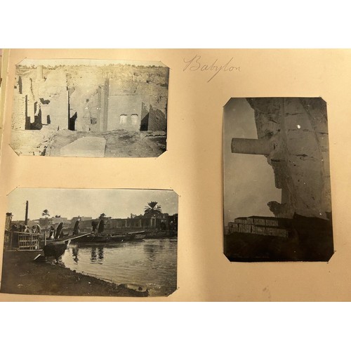 914 - An album containing photographs of Mesopotamia and India 1917-1919 to include Baghdad, Babylon, Mosu... 