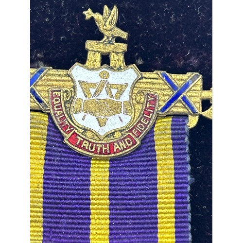 1170 - A 9ct gold Independent Order of Oddfellows Manchester Unity jewel, engraved to reverse 'Lodge No.293... 