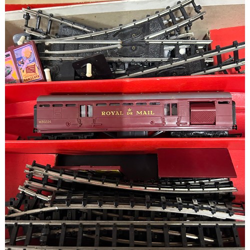 1107 - Boxed Triang to include a R323 Operating Royal Mail Coach Set and a Triang Train Set with a Princess... 