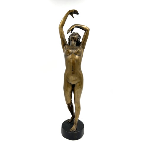 1173 - After Johann Ferdinand Preiss, an Art Deco style bronzed spelter and resin figure of a Charleston da... 