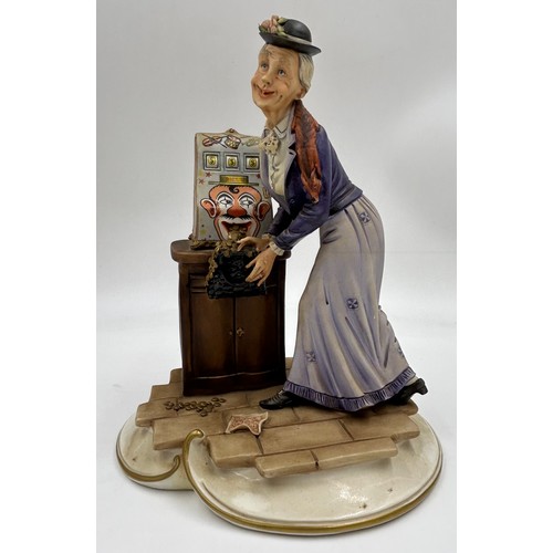 379 - Three Capodimonte figurines to include 'Gypsy' signed and makers mark to reverse 29cm, 'Lady with fr... 