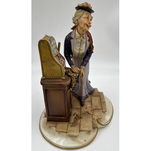 379 - Three Capodimonte figurines to include 'Gypsy' signed and makers mark to reverse 29cm, 'Lady with fr... 