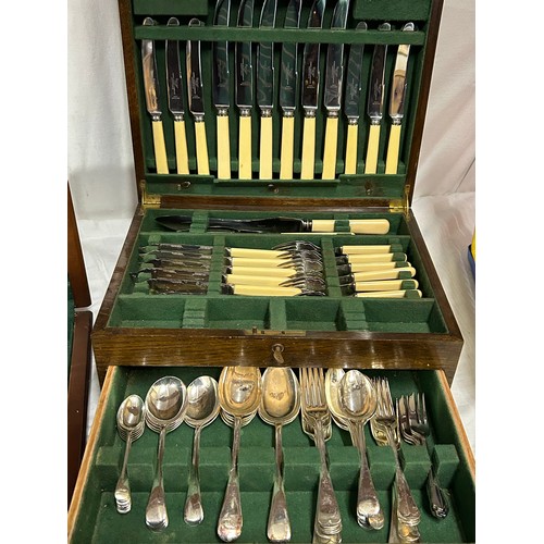 904 - Two canteens of cutlery. Arthur Price 'Dubarry' pattern eight place setting to include 4 x serving s... 