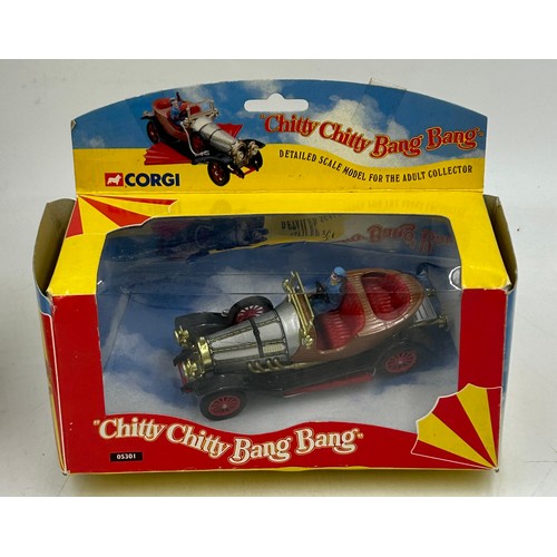 1108 - A collection television related cars to include Corgi Chitty Chitty Bang Bang 05301, Dads Army Thron... 