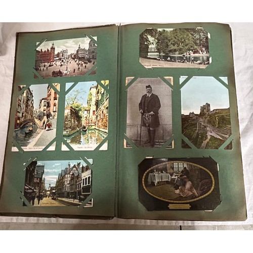 917 - A late 19thC Balmoral Musical Album with metal clasp containing 42 photographs and working musical m... 