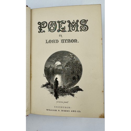 1039 - Byron's Poetical Works 1883 published by William P. Nimmo & Co.