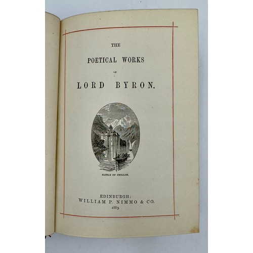 1039 - Byron's Poetical Works 1883 published by William P. Nimmo & Co.