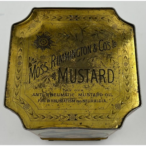 1178 - A miscellany to include a late Victorian mustard tin by Moss, Rimmington & Co depicting politicians ... 