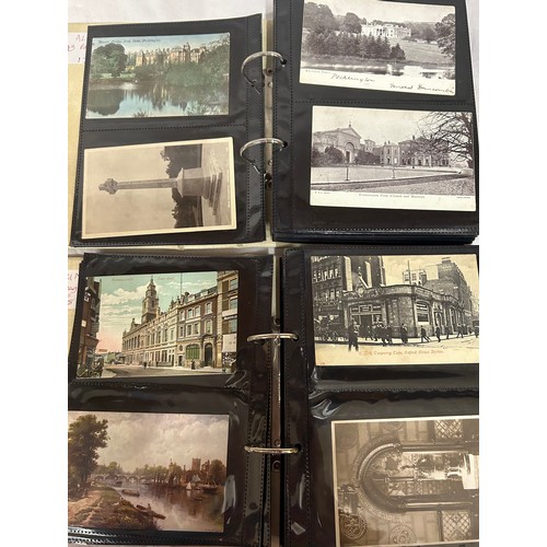 918 - A collection of 240 early 20thC Postcards UK in two ring bound albums to include North & East Yorksh... 