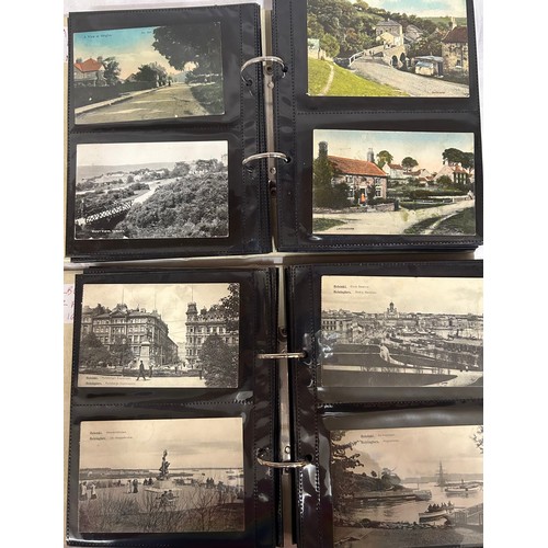 918 - A collection of 240 early 20thC Postcards UK in two ring bound albums to include North & East Yorksh... 