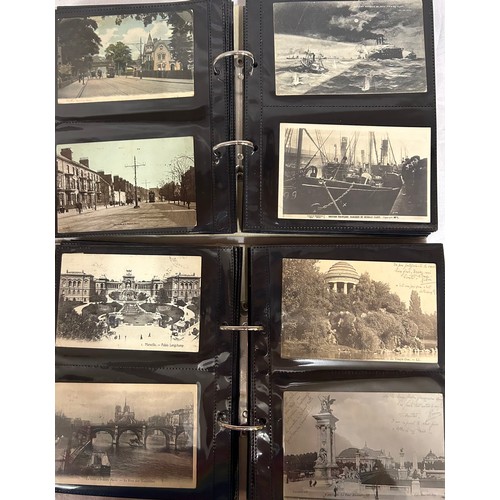 918 - A collection of 240 early 20thC Postcards UK in two ring bound albums to include North & East Yorksh... 