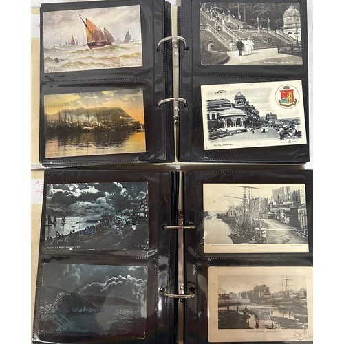 918 - A collection of 240 early 20thC Postcards UK in two ring bound albums to include North & East Yorksh... 