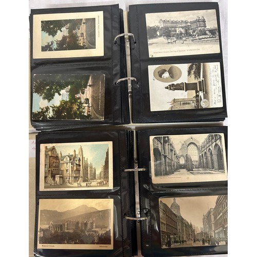 918 - A collection of 240 early 20thC Postcards UK in two ring bound albums to include North & East Yorksh... 