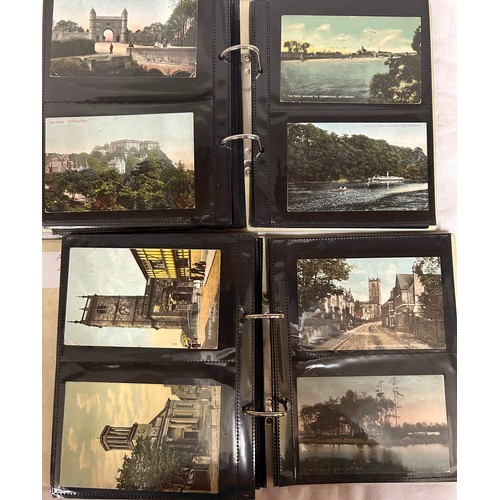 918 - A collection of 240 early 20thC Postcards UK in two ring bound albums to include North & East Yorksh... 