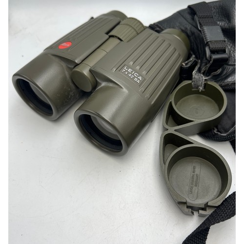 959 - A pair of Leica 7x42 BA Trinovid binoculars in Leica soft case together with cased vintage opera gla... 